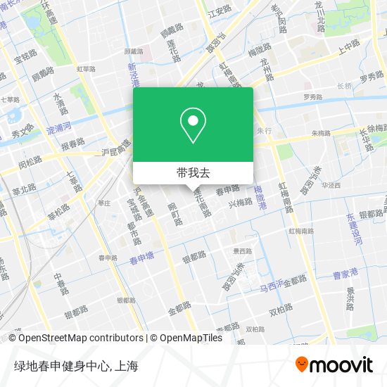 绿地春申健身中心地图