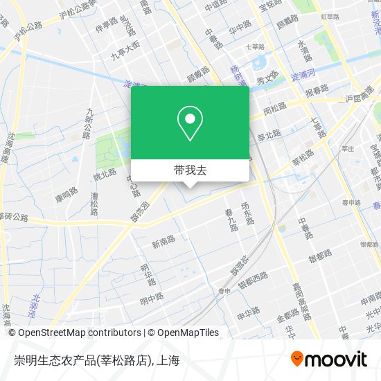 崇明生态农产品(莘松路店)地图