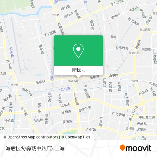 海底捞火锅(场中路店)地图