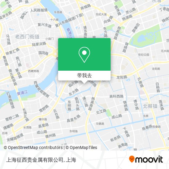 上海征西贵金属有限公司地图