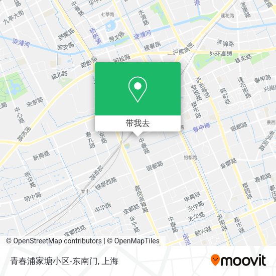 青春浦家塘小区-东南门地图