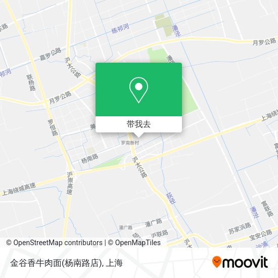 金谷香牛肉面(杨南路店)地图