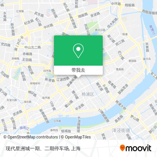 现代星洲城一期、二期停车场地图