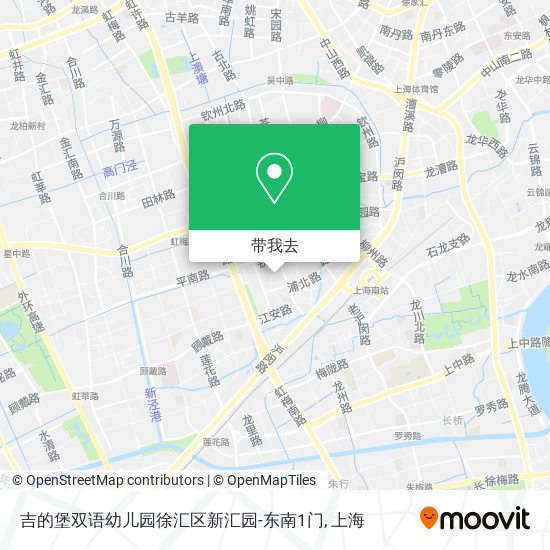 吉的堡双语幼儿园徐汇区新汇园-东南1门地图