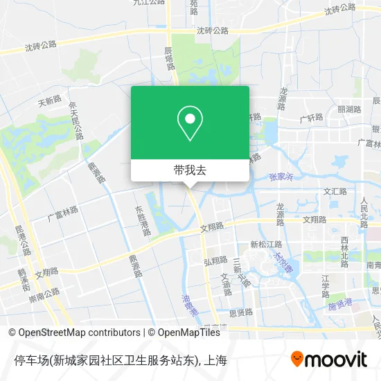停车场(新城家园社区卫生服务站东)地图