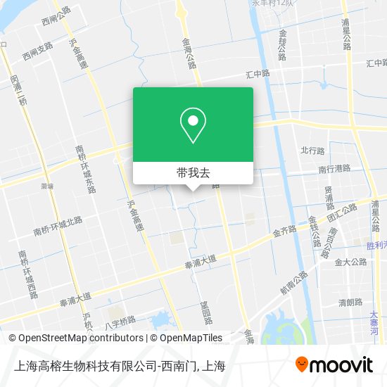 上海高榕生物科技有限公司-西南门地图