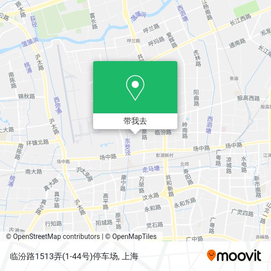 临汾路1513弄(1-44号)停车场地图