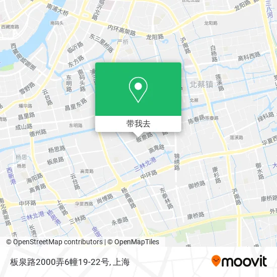 板泉路2000弄6幢19-22号地图