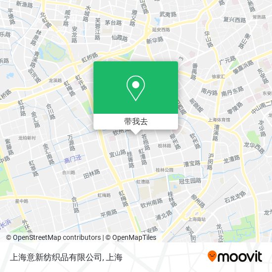 上海意新纺织品有限公司地图