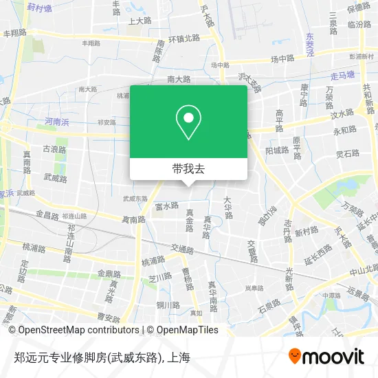 郑远元专业修脚房(武威东路)地图