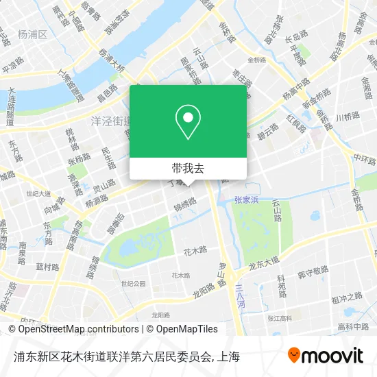 浦东新区花木街道联洋第六居民委员会地图