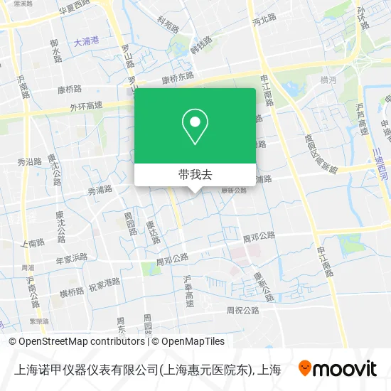 上海诺甲仪器仪表有限公司(上海惠元医院东)地图