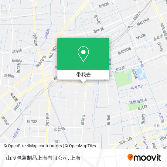 山段包装制品上海有限公司地图