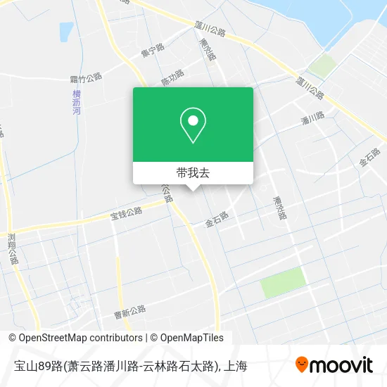 宝山89路(萧云路潘川路-云林路石太路)地图