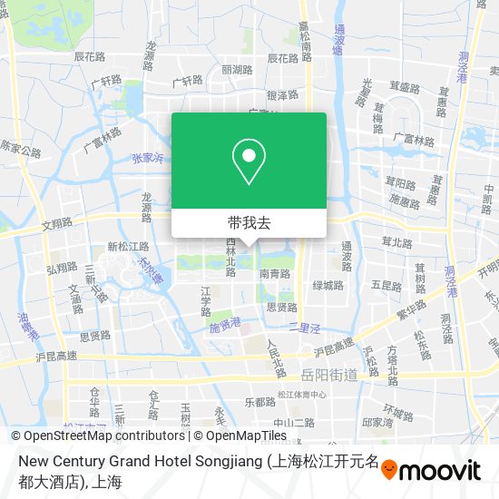 New Century Grand Hotel Songjiang (上海松江开元名都大酒店)地图