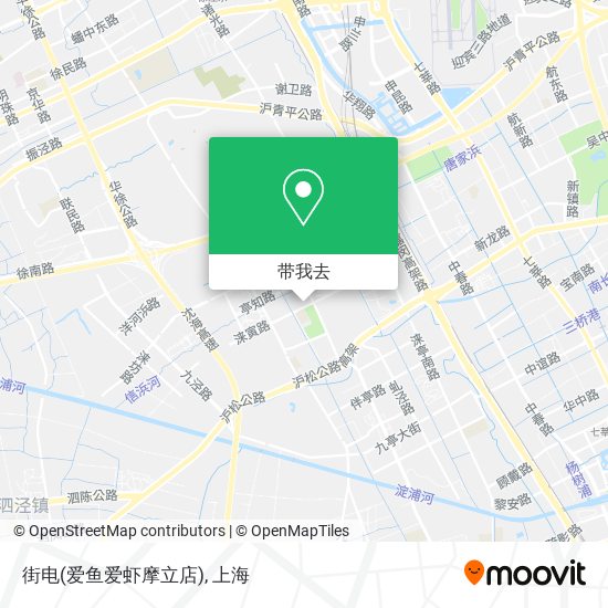 街电(爱鱼爱虾摩立店)地图