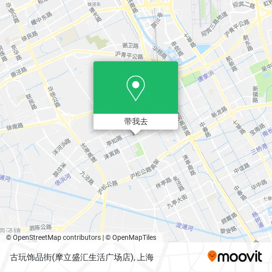 古玩饰品街(摩立盛汇生活广场店)地图