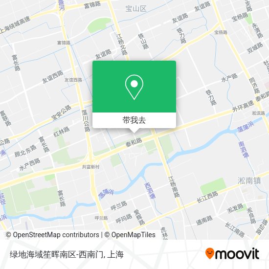 绿地海域笙晖南区-西南门地图
