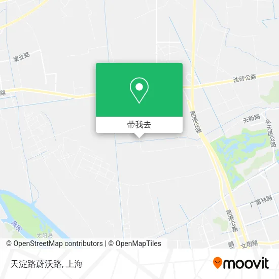 天淀路蔚沃路地图