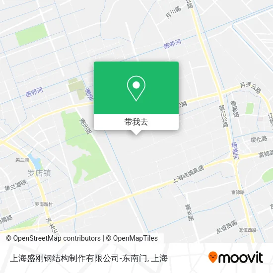 上海盛刚钢结构制作有限公司-东南门地图