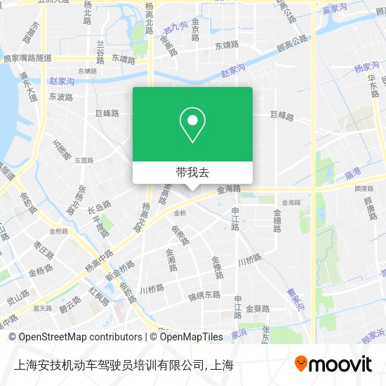 上海安技机动车驾驶员培训有限公司地图