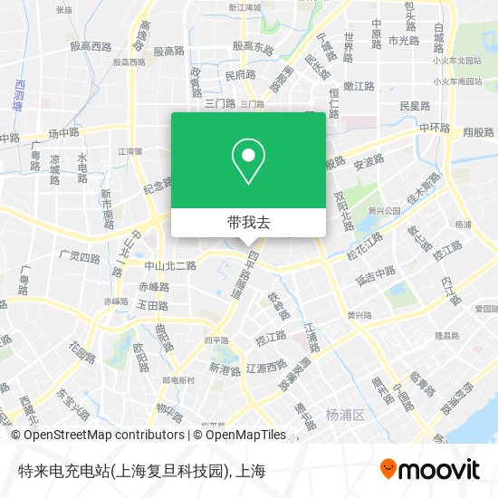特来电充电站(上海复旦科技园)地图