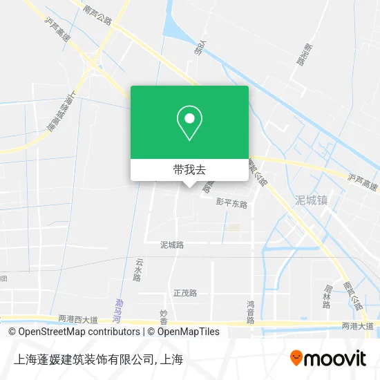 上海蓬媛建筑装饰有限公司地图