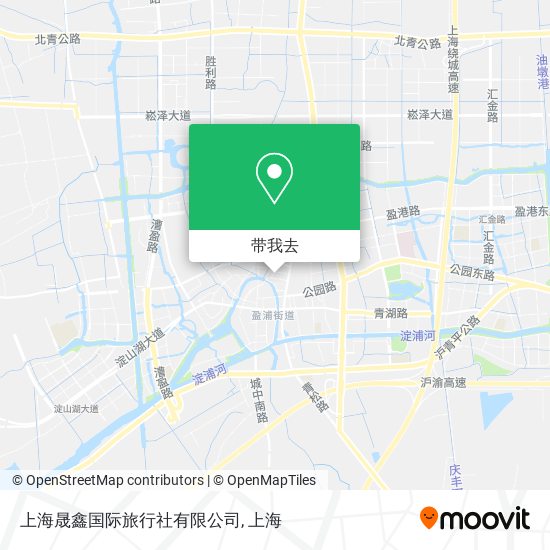 上海晟鑫国际旅行社有限公司地图
