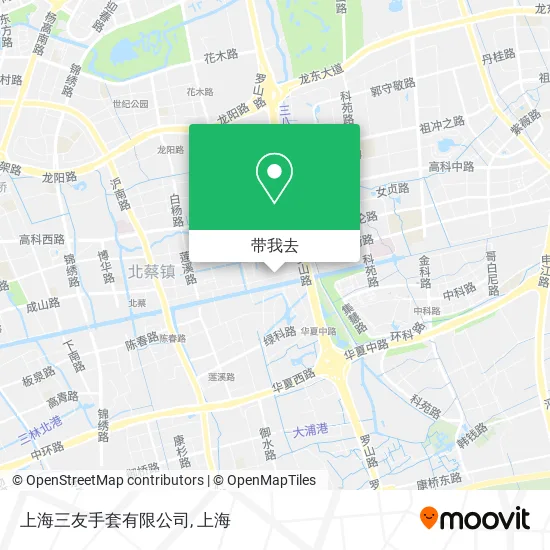 上海三友手套有限公司地图