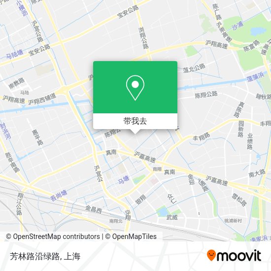 芳林路沿绿路地图