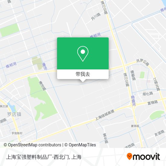 上海宝强塑料制品厂-西北门地图