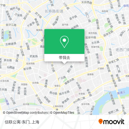 信联公寓-东门地图