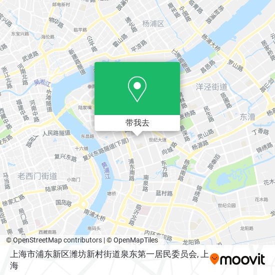 上海市浦东新区潍坊新村街道泉东第一居民委员会地图