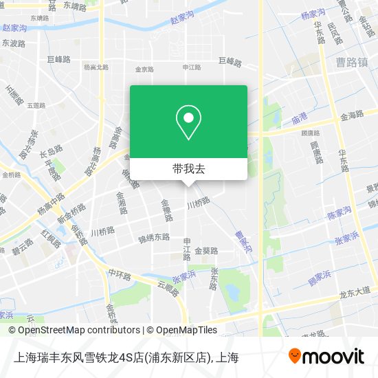上海瑞丰东风雪铁龙4S店(浦东新区店)地图