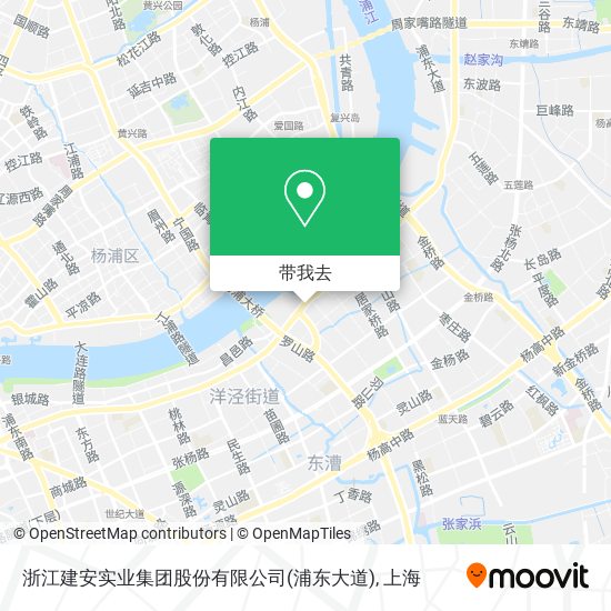 浙江建安实业集团股份有限公司(浦东大道)地图