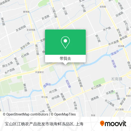 宝山区江杨农产品批发市场海鲜冻品区地图
