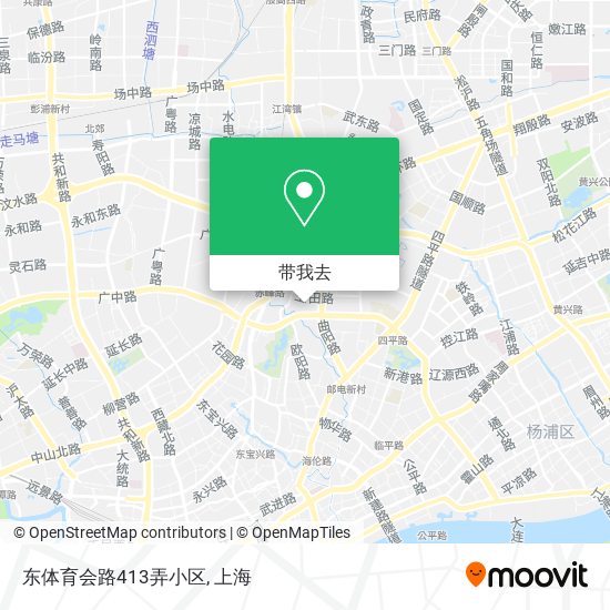 东体育会路413弄小区地图