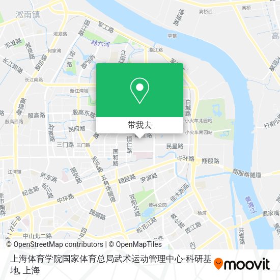 上海体育学院国家体育总局武术运动管理中心-科研基地地图