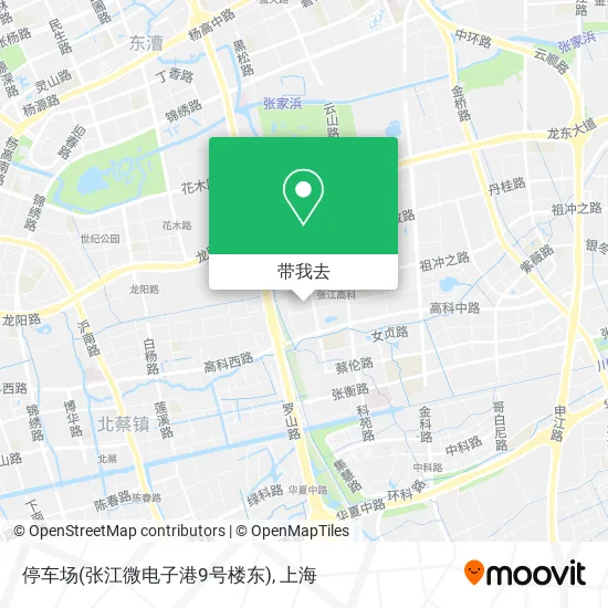 停车场(张江微电子港9号楼东)地图