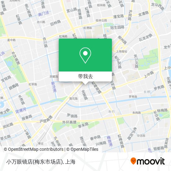 小万眼镜店(梅东市场店)地图