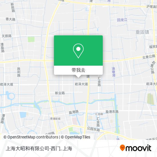 上海大昭和有限公司-西门地图