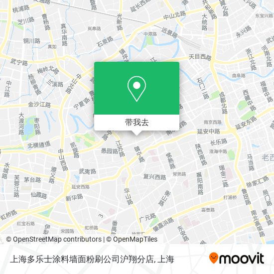上海多乐士涂料墙面粉刷公司沪翔分店地图