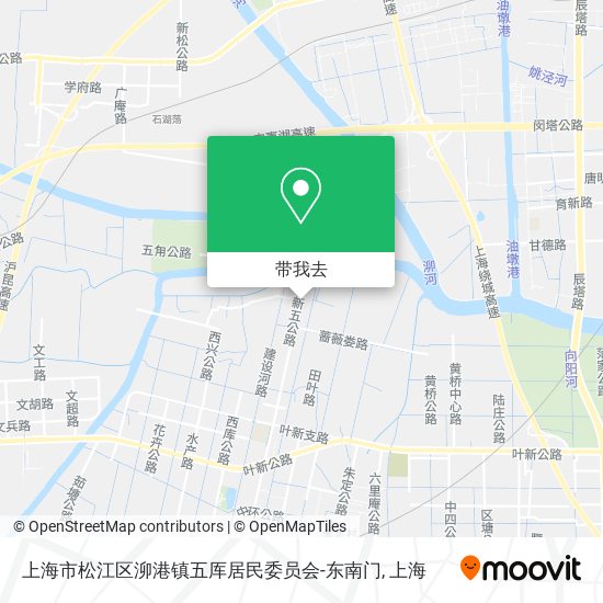 上海市松江区泖港镇五厍居民委员会-东南门地图