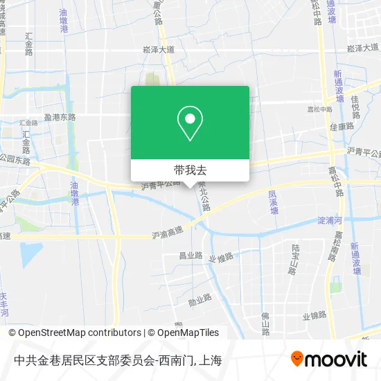 中共金巷居民区支部委员会-西南门地图