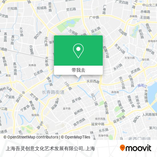上海吾灵创意文化艺术发展有限公司地图