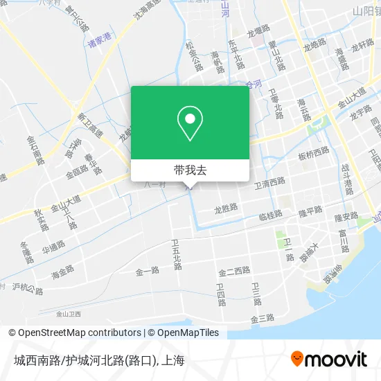 城西南路/护城河北路(路口)地图