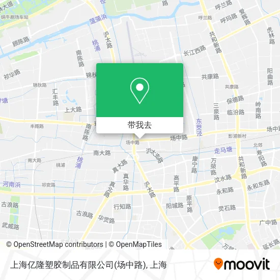 上海亿隆塑胶制品有限公司(场中路)地图
