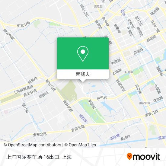 上汽国际赛车场-16出口地图