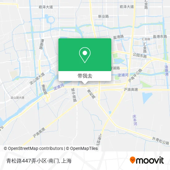 青松路447弄小区-南门地图