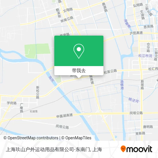 上海玖山户外运动用品有限公司-东南门地图